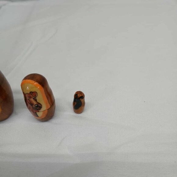 Vintage Wooden Dog Themed Nesting Dolls - Picture 11 of 12